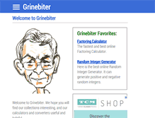 Tablet Screenshot of grinebiter.com